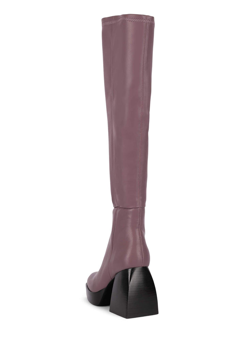 Jeffrey Campbell Dauphin Women's Knee High Boots Purple | VLIBUOJ-97