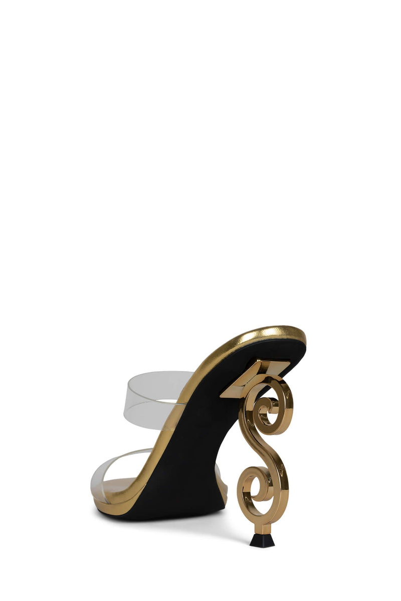 Jeffrey Campbell Deity Women's Heels Gold | LEPQWCI-43