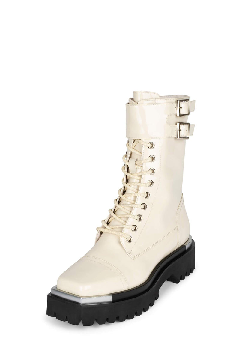 Jeffrey Campbell Devotes Women's Ankle Boots White | KZDJPWE-89