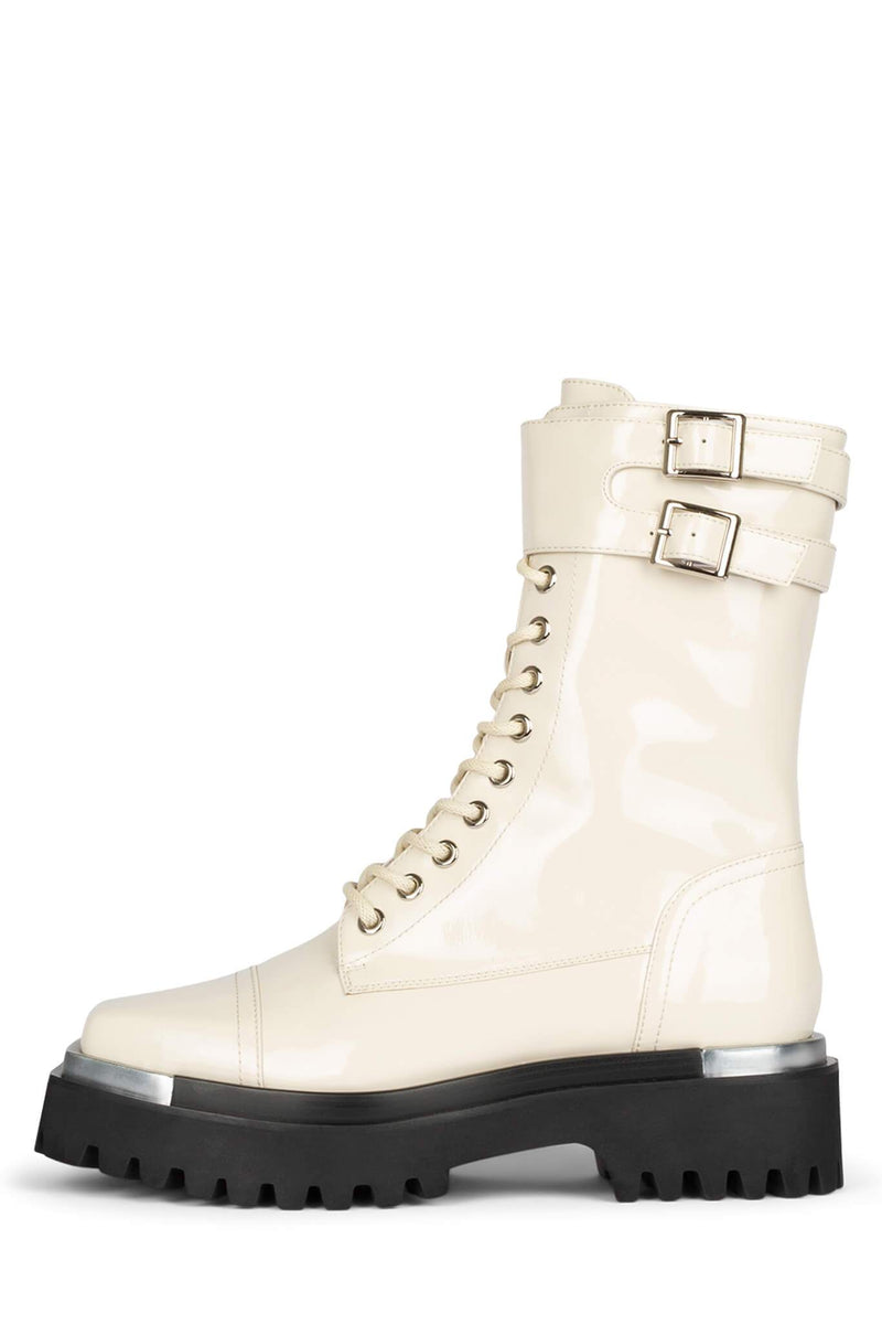 Jeffrey Campbell Devotes Women\'s Ankle Boots White | KZDJPWE-89