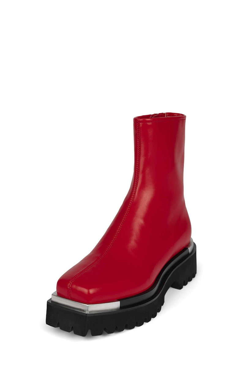 Jeffrey Campbell Devout Women's Rain Boots Red | ROLYXTS-94