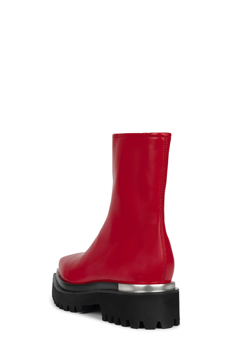 Jeffrey Campbell Devout Women's Rain Boots Red | ROLYXTS-94