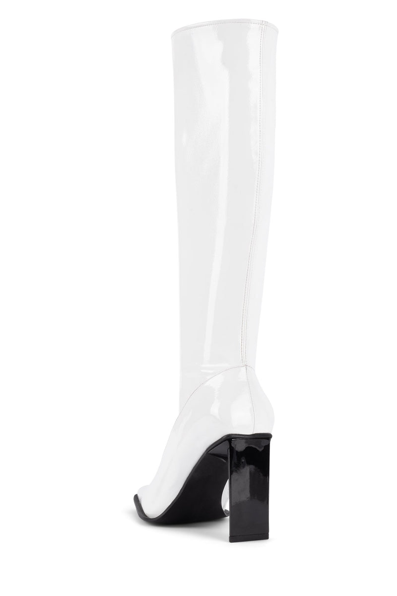 Jeffrey Campbell Elodie Women's Knee High Boots White | KAMFWTY-51