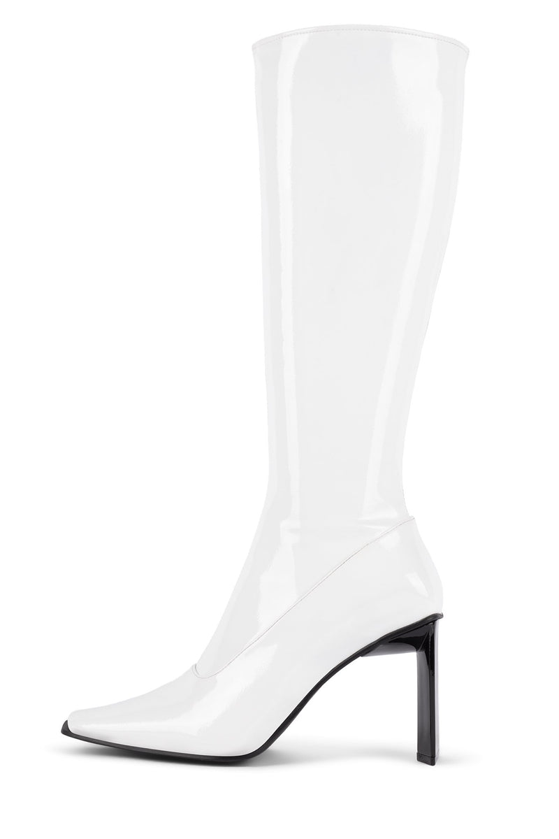 Jeffrey Campbell Elodie Women\'s Knee High Boots White | KAMFWTY-51