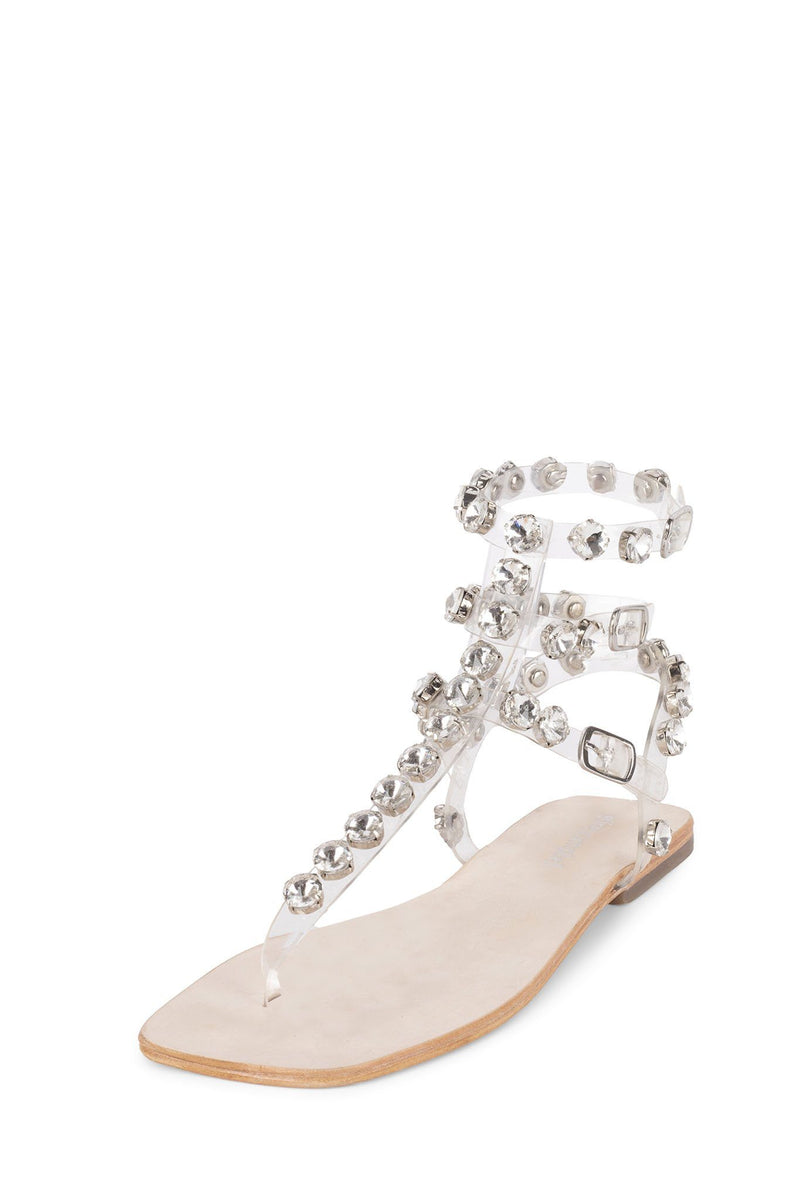 Jeffrey Campbell Emeline-Jv Women's Flat Sandals Beige | TANFRPD-24