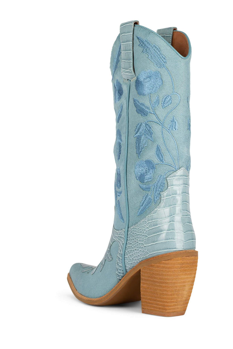 Jeffrey Campbell En-Guard-F Women's Western Boots Light Blue | PJYGZBL-41