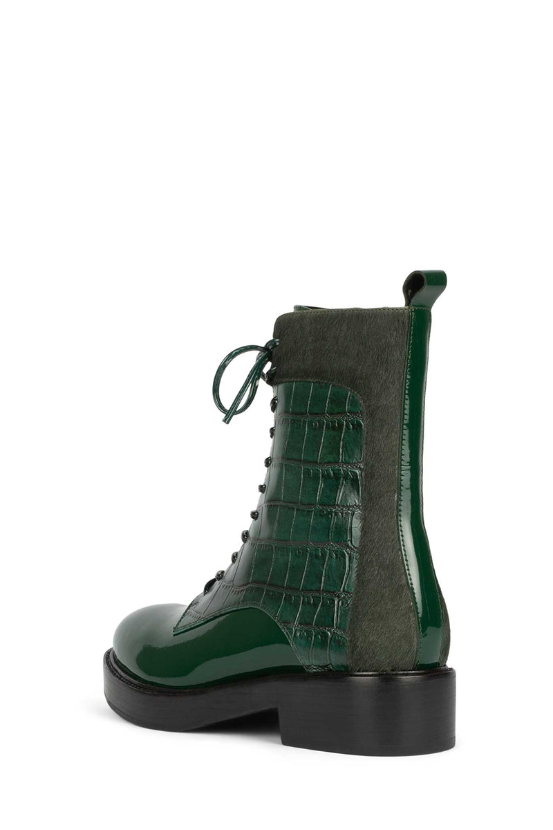 Jeffrey Campbell Fischer-Hf Women's Ankle Boots Green | AOUFPRE-81