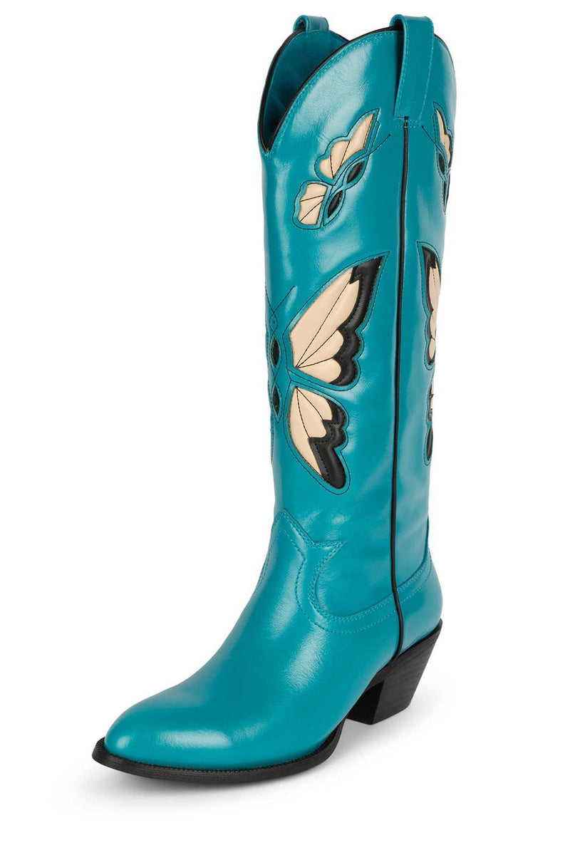 Jeffrey Campbell Fly-Away Women's Western Boots Blue | LKZTDRE-50