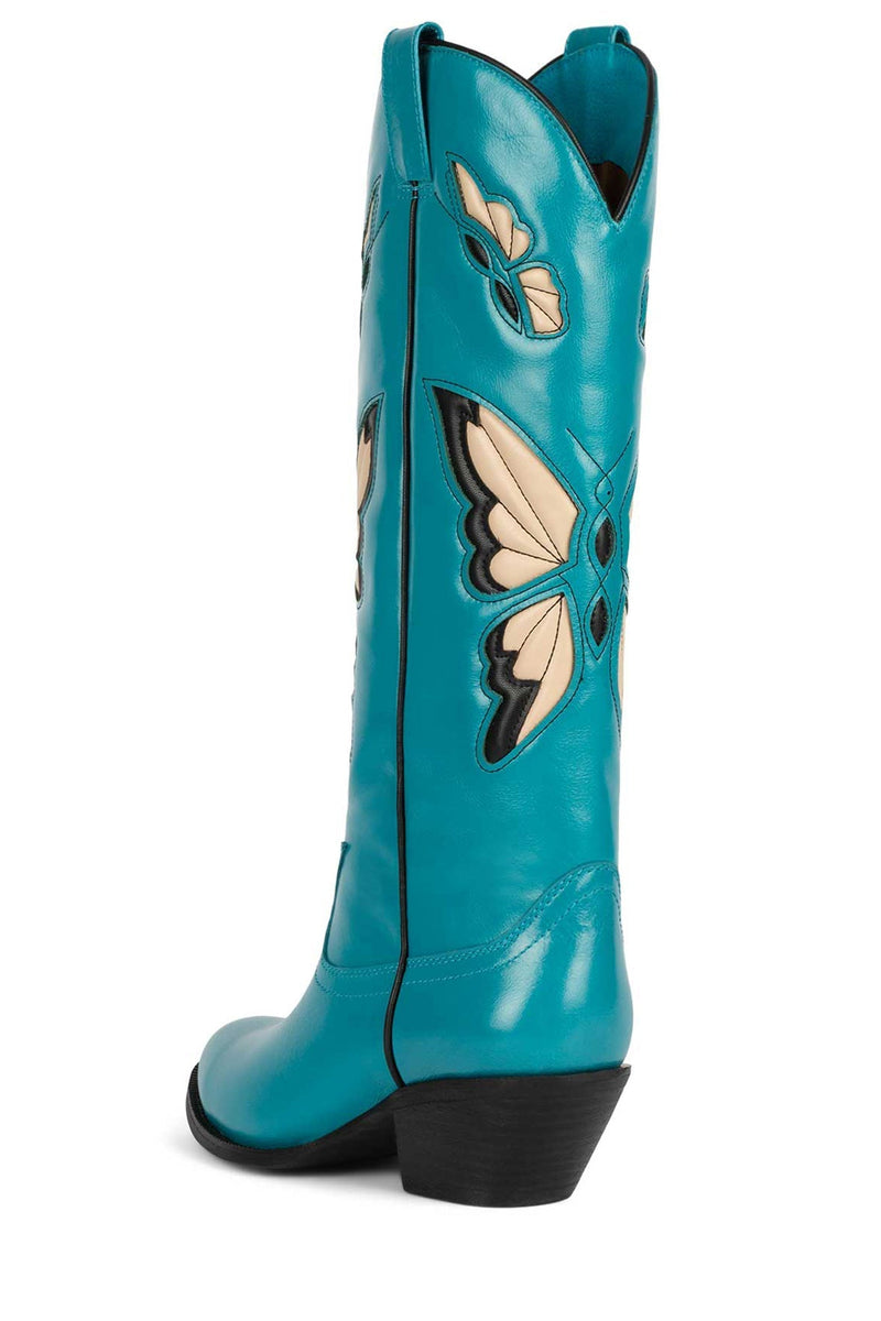 Jeffrey Campbell Fly-Away Women's Western Boots Blue | LKZTDRE-50