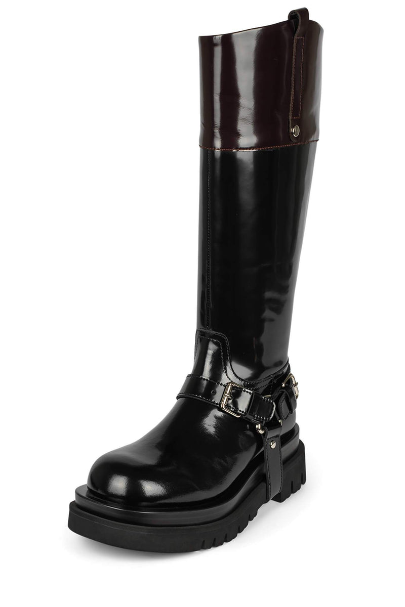 Jeffrey Campbell Friesian Women's Knee High Boots Black | INFBSTX-08