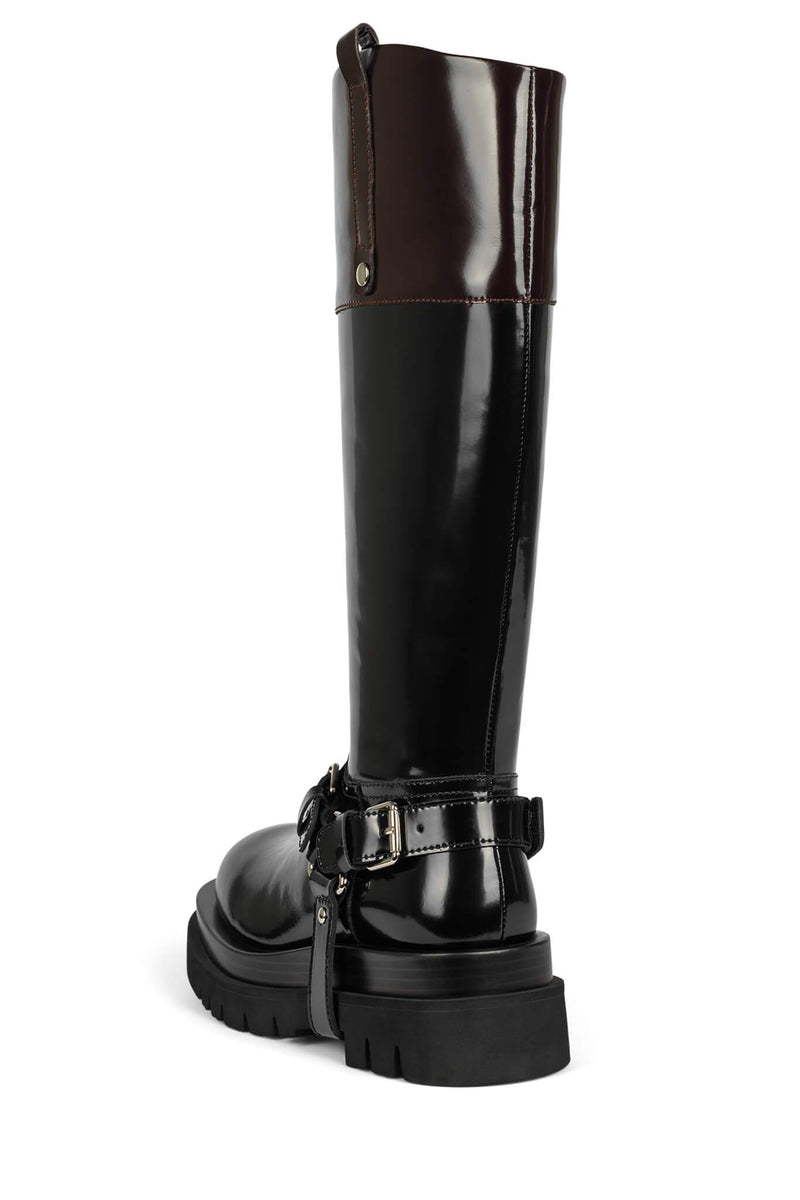 Jeffrey Campbell Friesian Women's Knee High Boots Black | INFBSTX-08