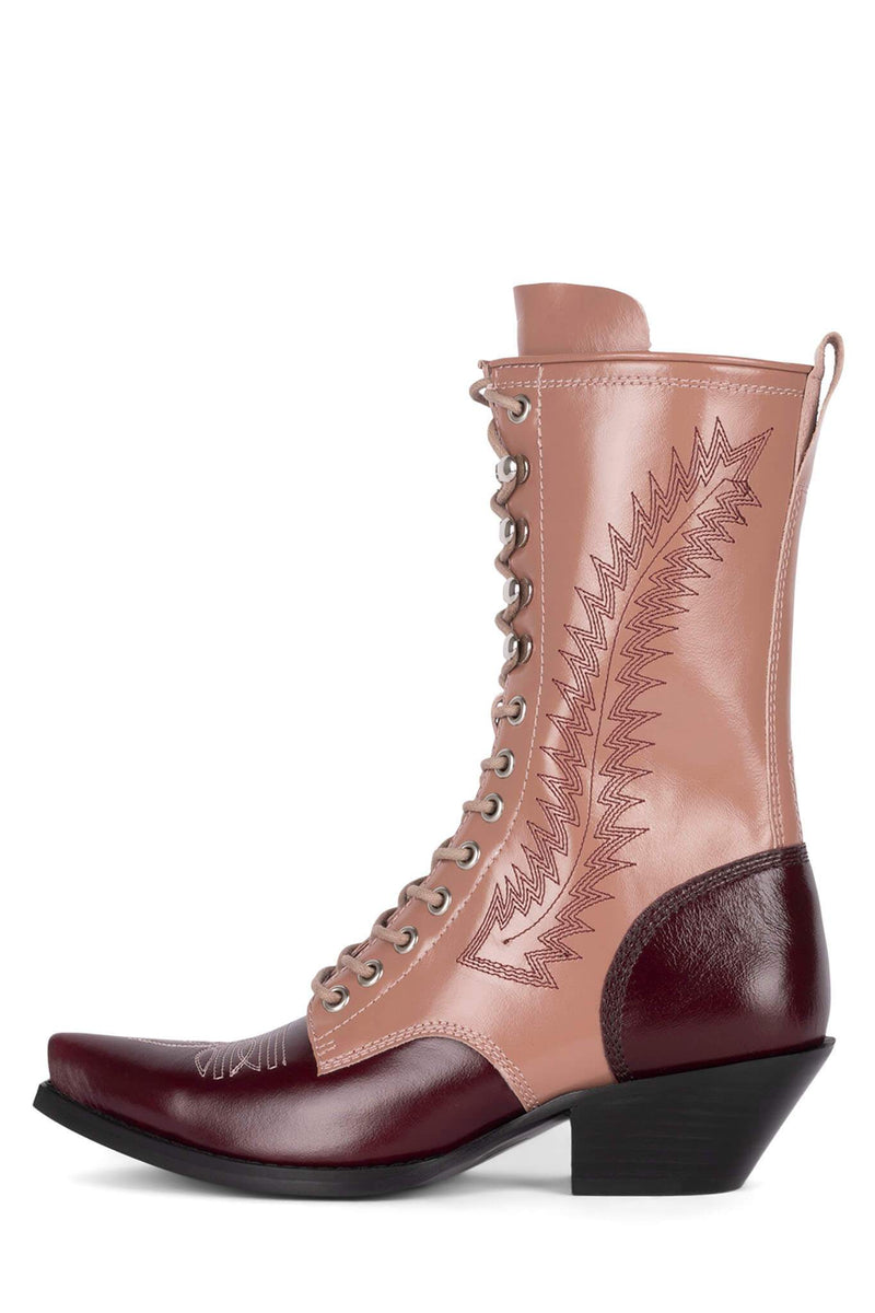 Jeffrey Campbell Gitty-Up Women's Ankle Boots Brown | XLGQEHY-65