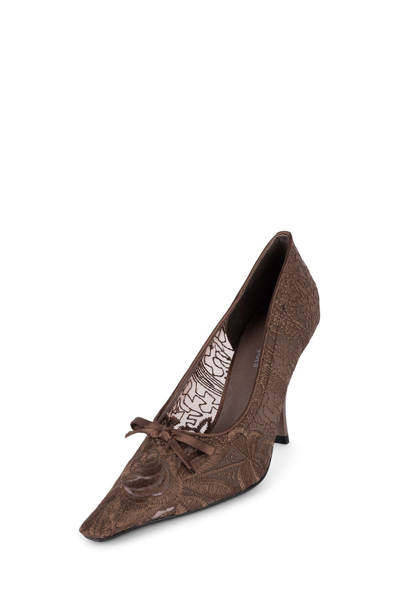 Jeffrey Campbell Gracious Women's Heels Shoes Brown | ZJOKVLC-30