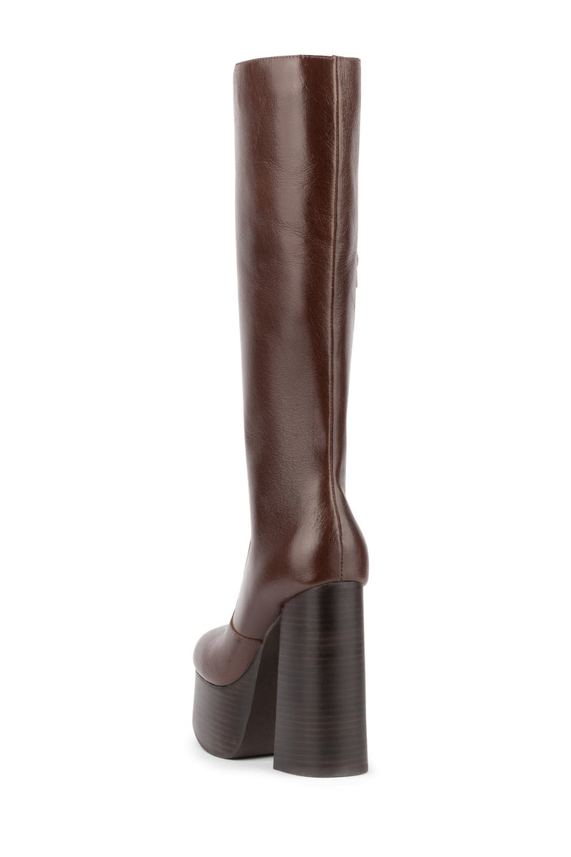 Jeffrey Campbell Hey-Joe Women's Knee High Boots Brown | TPOWIMZ-06