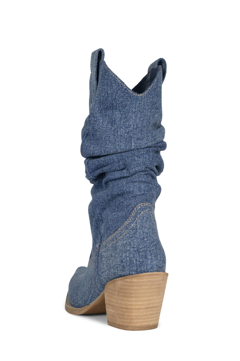 Jeffrey Campbell Hip-Slap Women's Western Boots Blue | YXZDBHF-64