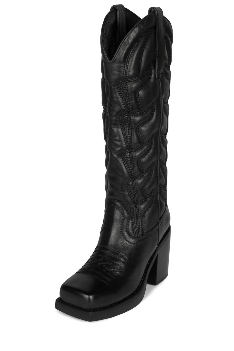 Jeffrey Campbell Hokeypokey Women's Western Boots Black | RMKQITG-97