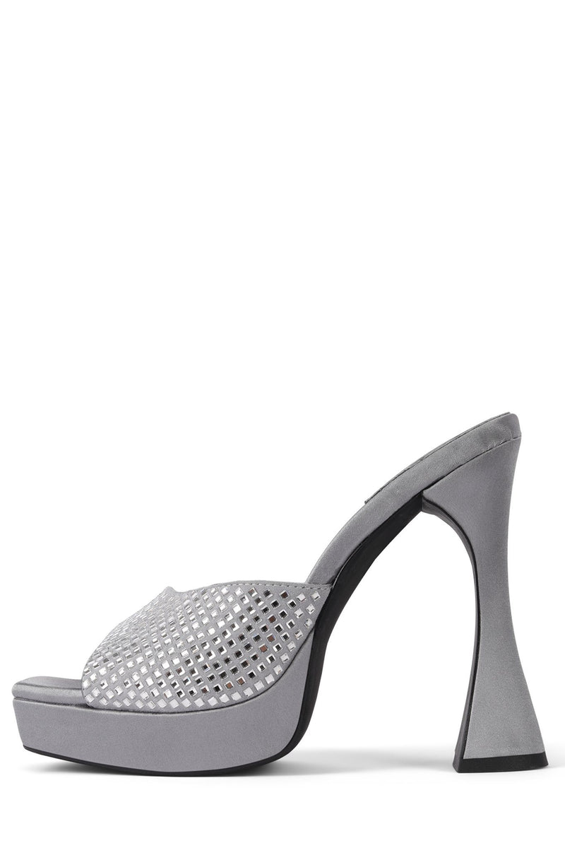 Jeffrey Campbell Hollywoodj Women\'s Heels Grey | NGMCUIB-18