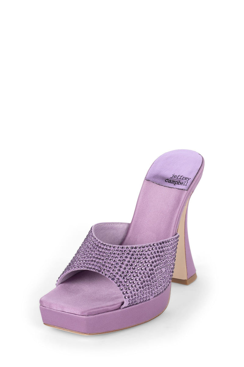 Jeffrey Campbell Hollywoodj Women's Platform Sandals Purple | QELRPZM-73