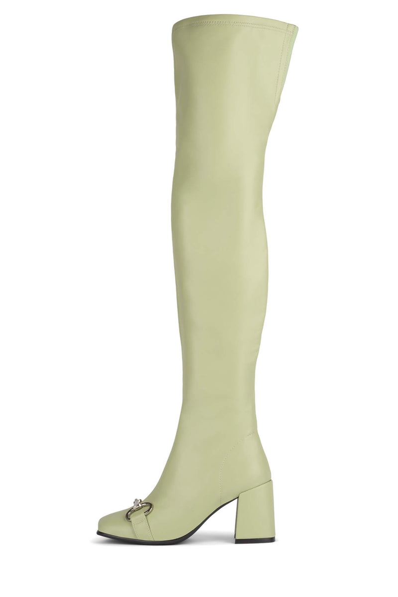 Jeffrey Campbell Hotlava-Bt Women's Knee High Boots White | GRXUCIF-61