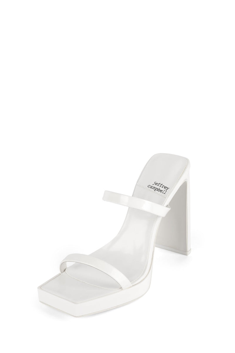 Jeffrey Campbell Hustler Women's Heels White | OQHFEDR-24