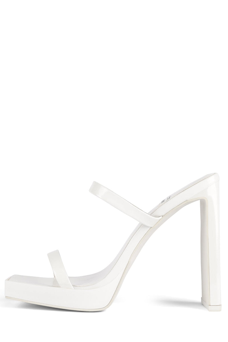 Jeffrey Campbell Hustler Women\'s Heels White | OQHFEDR-24