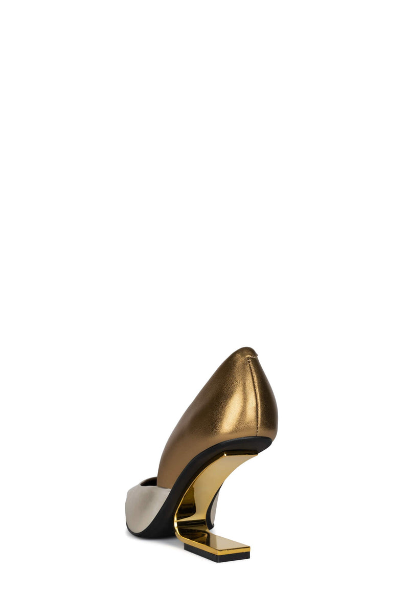 Jeffrey Campbell Juliette Women's Heels Shoes Gold | ARFTXDZ-12