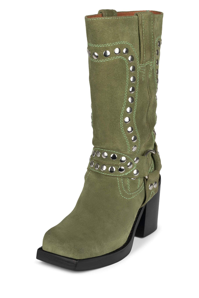 Jeffrey Campbell Juvenile-S Women's Western Boots Green | NQMSJBH-13