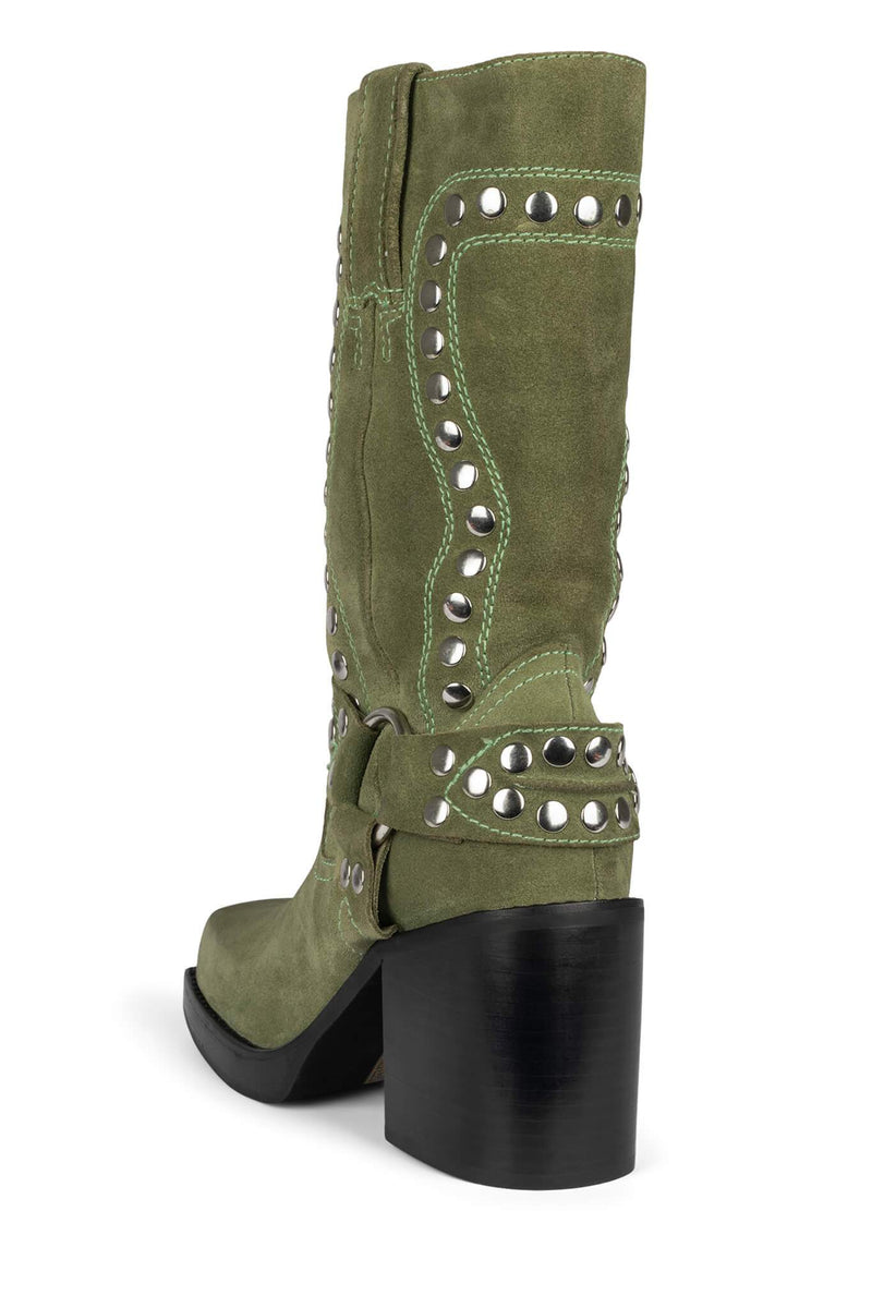 Jeffrey Campbell Juvenile-S Women's Western Boots Green | NQMSJBH-13