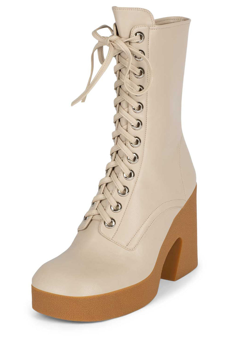 Jeffrey Campbell Kartini-Lu Women's Ankle Boots Beige | UJOPLXW-12