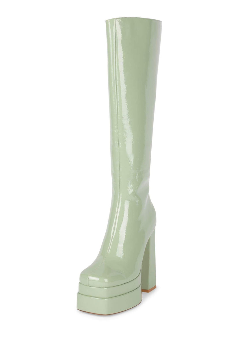 Jeffrey Campbell Kickin-It Women's Platform Boots White | QZLWIVM-87