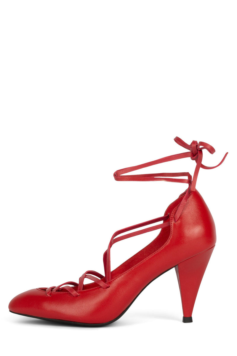 Jeffrey Campbell Kreuger Women\'s Heels Shoes Red | YBAKTJM-35