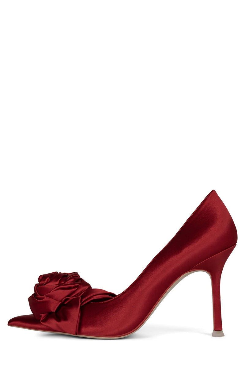 Jeffrey Campbell La-Fleur Women\'s Heels Shoes Red | CKXQFAL-10