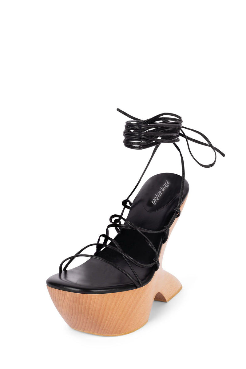 Jeffrey Campbell Liah-2 Women's Platform Sandals Black | IYWHLZV-45