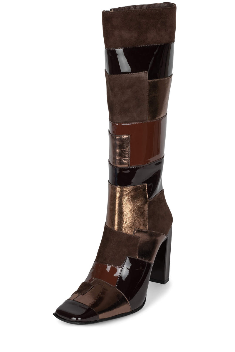 Jeffrey Campbell Lightspeed Women's Knee High Boots Brown | NHMCQEK-89