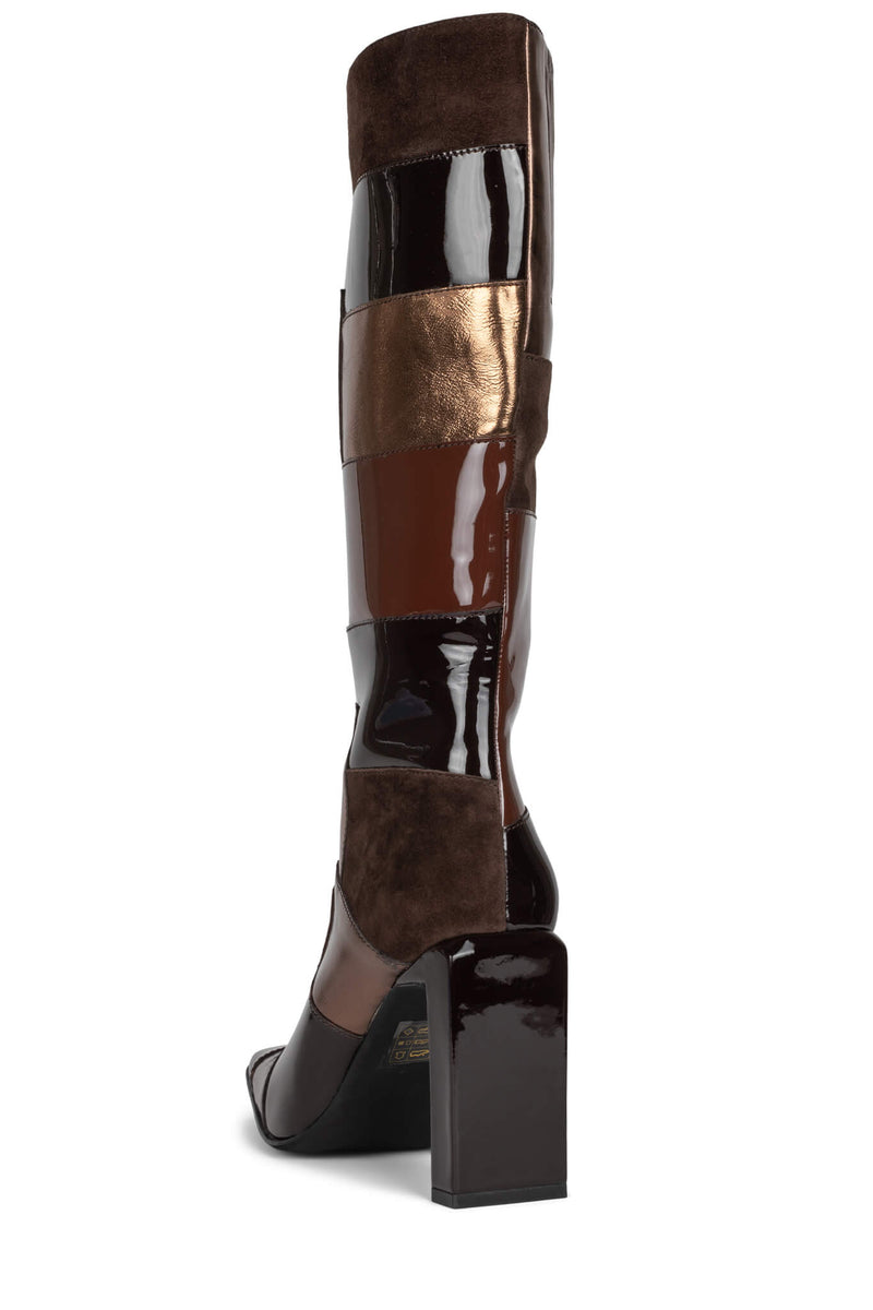 Jeffrey Campbell Lightspeed Women's Knee High Boots Brown | NHMCQEK-89