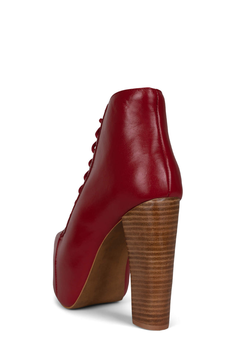 Jeffrey Campbell Lita Women's Platform Boots Red | KQGUYPV-68