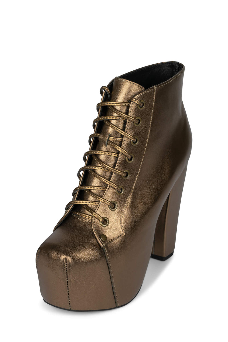 Jeffrey Campbell Lita Women's Platform Boots Metal | TJDQOUX-97