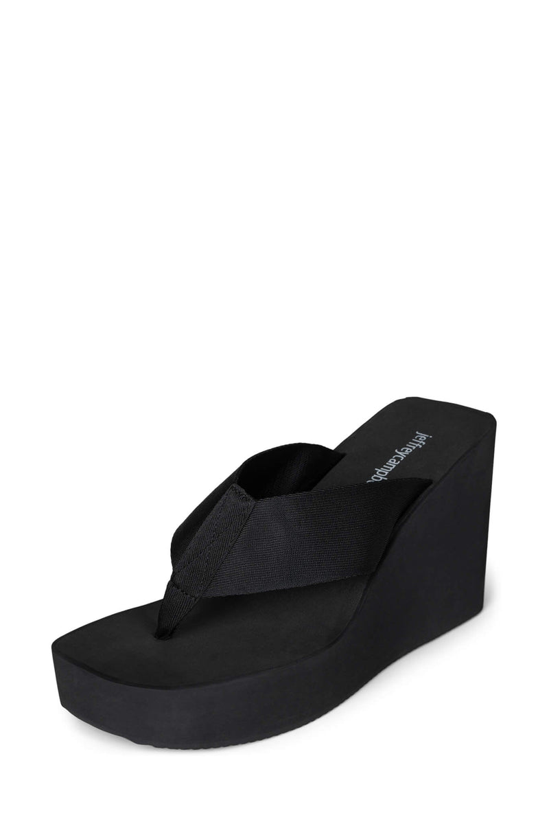 Jeffrey Campbell Lizzi Women's Platform Sandals Black | HBTKMDV-51