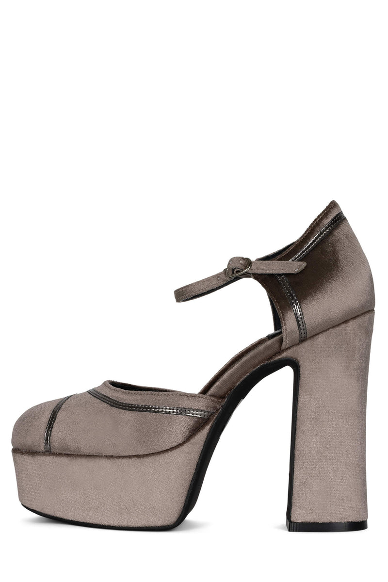 Jeffrey Campbell Low-Down Women's Pumps Grey | UDEBIYL-46