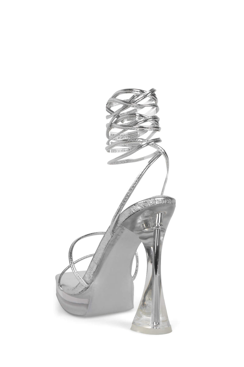 Jeffrey Campbell Madonna-Cl Women's Platform Sandals Silver | IZJPXHW-47