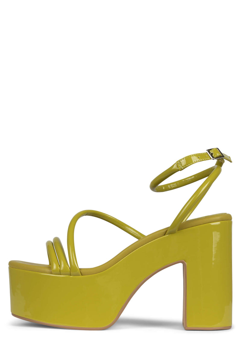 Jeffrey Campbell Mamba Women\'s Platform Sandals Yellow | HKWDGZP-06