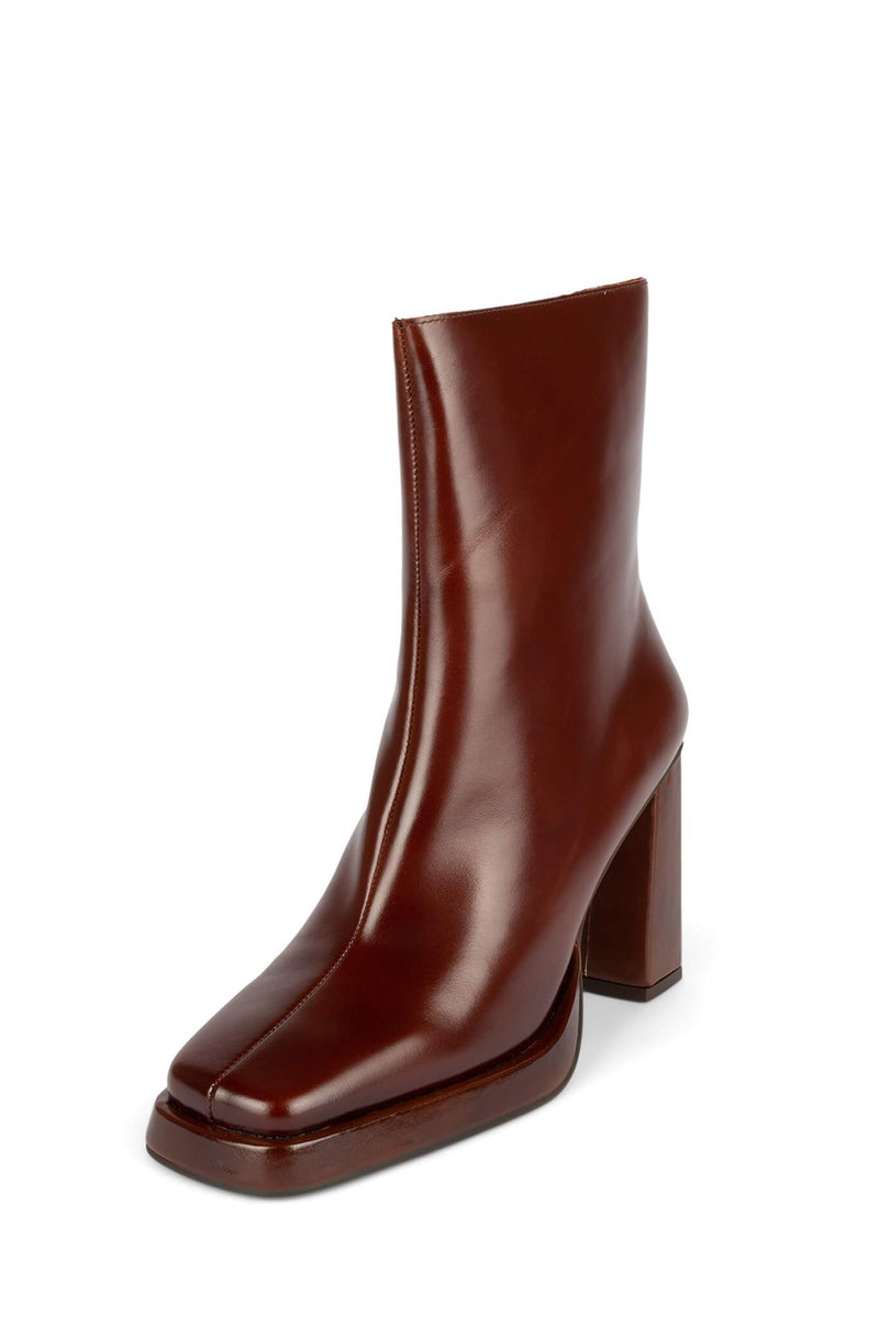 Jeffrey Campbell Maximal-Lo Women's Ankle Boots Brown | SRUIHJY-19