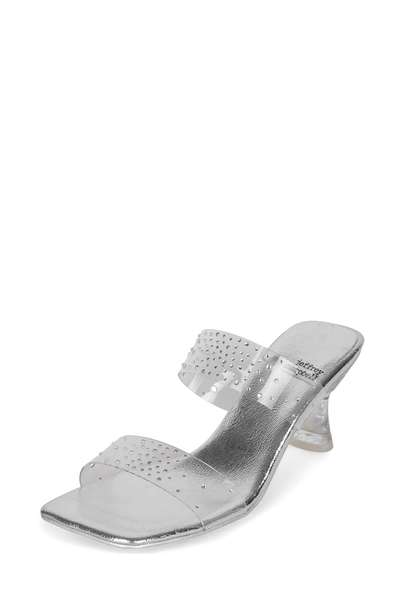 Jeffrey Campbell Medianoche Women's Heels Silver | LXGPCIY-34