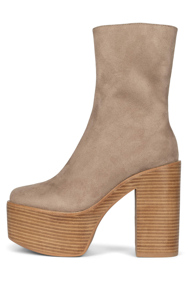 Jeffrey Campbell Mexique-3 Women\'s Platform Boots Grey | UECGZQX-82