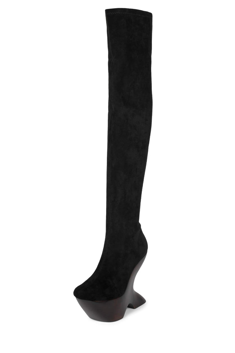 Jeffrey Campbell Miah Women's Platform Boots Black | SXTGPMW-32