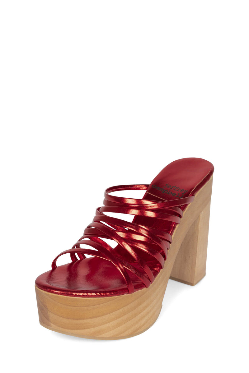 Jeffrey Campbell Mibella Women's Platform Sandals Red | VBNDXLP-64