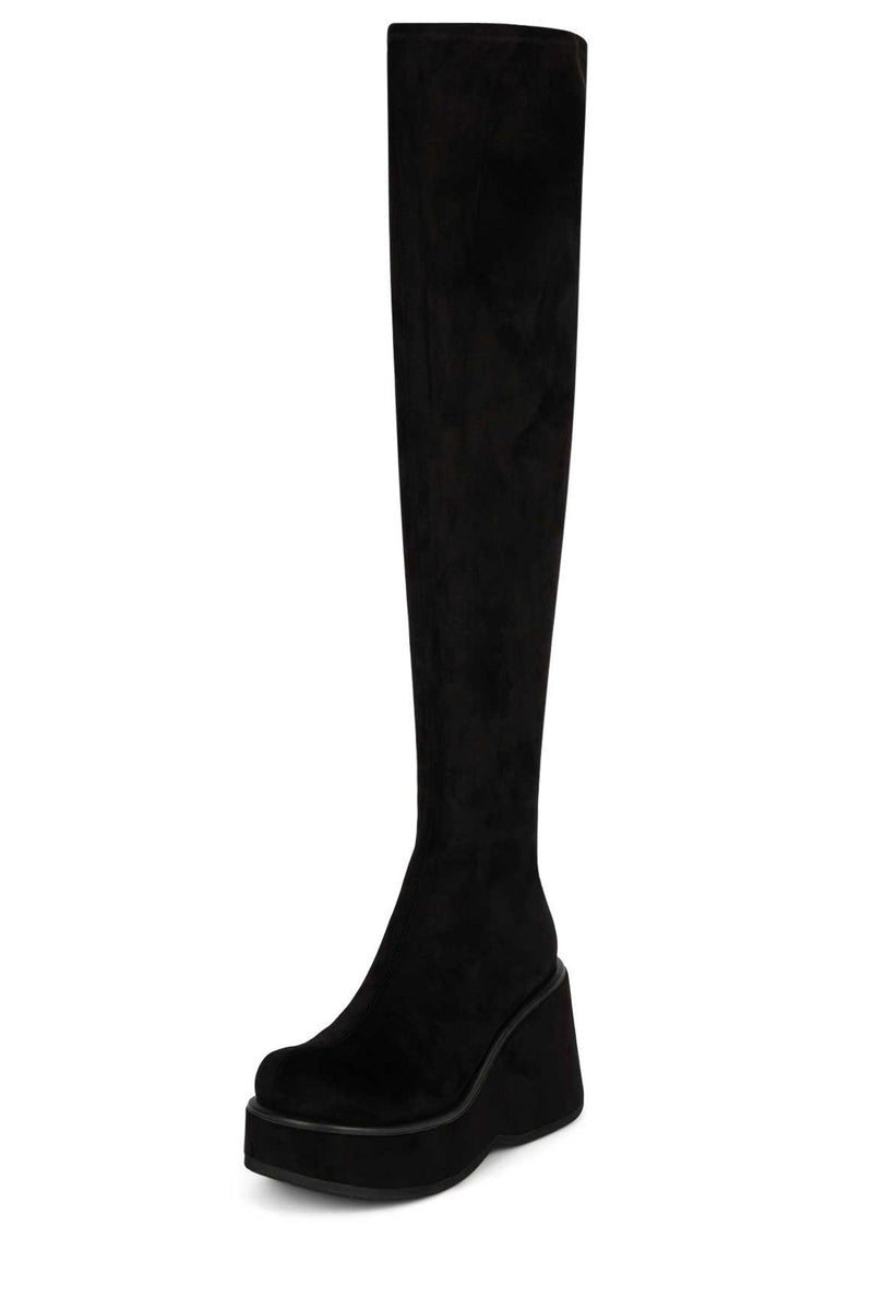 Jeffrey Campbell Millenia-K Women's Knee High Boots Black | JSQZHIU-37