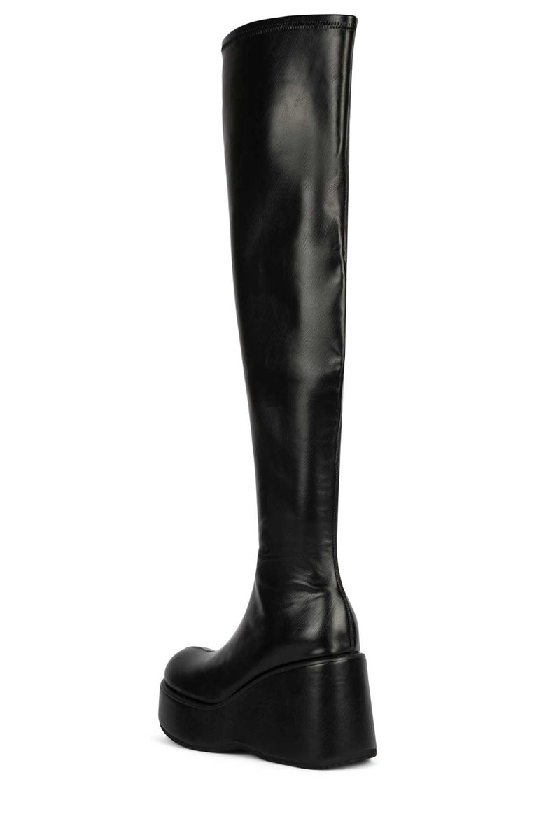 Jeffrey Campbell Millenia-O Women's Knee High Boots Black | HUJANWO-80