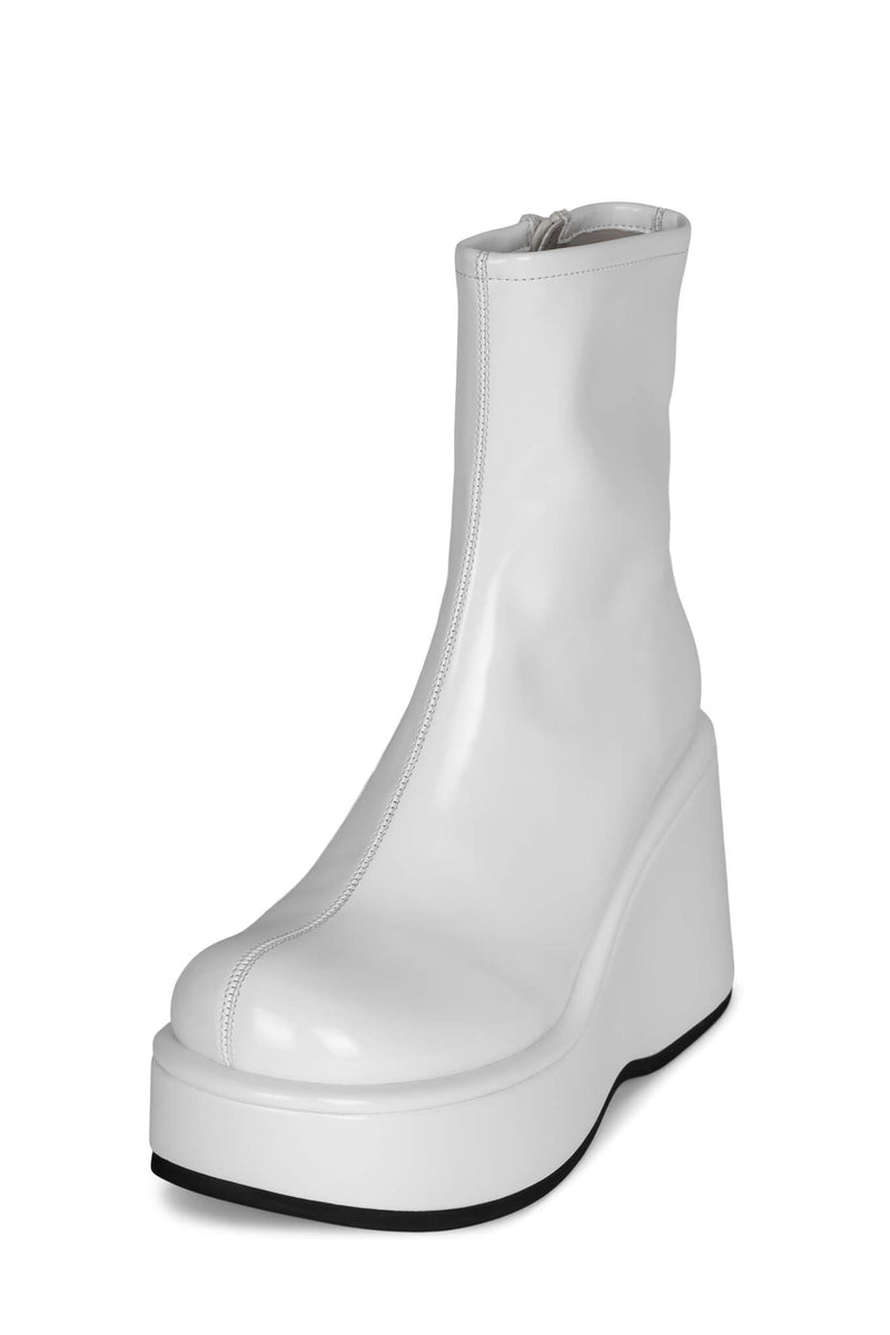 Jeffrey Campbell Millennium Women's Platform Boots White | MHJZYKP-61