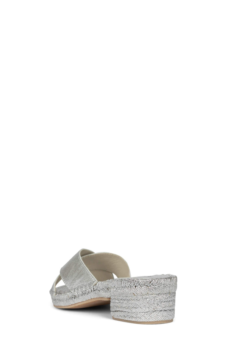 Jeffrey Campbell Monada Women's Heels Silver | WPJKCLV-20